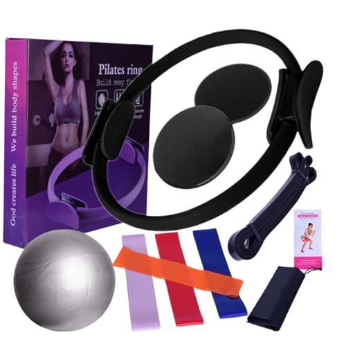 Ensemble de Pilates pour femmes : 10 pièces avec balle de yoga et anneau antidérapant