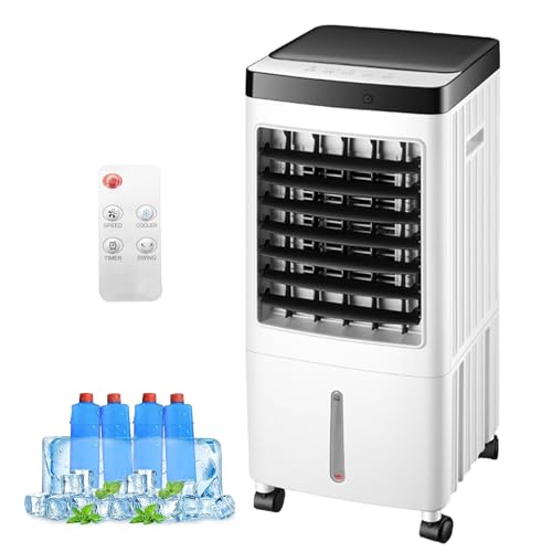 مبرد هواء تبخيري يعمل كمروحة تبريد بـ 3 أوضاع و3 سرعات، مكيف...