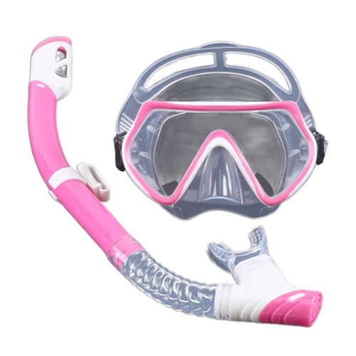 Equipo de piscina con gafas antivaho de natación y esnórquel