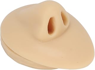Modelo de exibição de nariz, modelo de nariz de silicone macio e macio para exibição de decorações de nariz para prática de perfuração no nariz