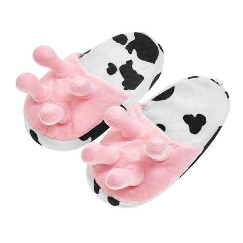 Muineobuka Unisex Adult Funny Slippers - Soft Plush Non-Slip Sandals for Winter, Furry Slippers with Adult Humor2