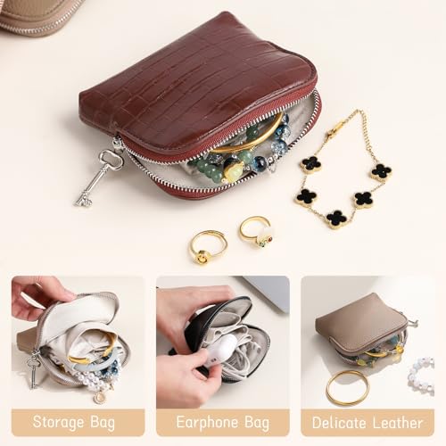 Bolso para joyería antienredos con compartimentos suaves para maletas 5