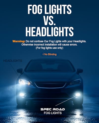Image of H11 /H9 /H8 /H16 Light Bulbs, 60000LM 10X Ultra Brighter Brighter, 1:1 Mini Size 6500K Cool White IP68 Waterproof Off Road Light or Fog Light Bulbs Pack of 2