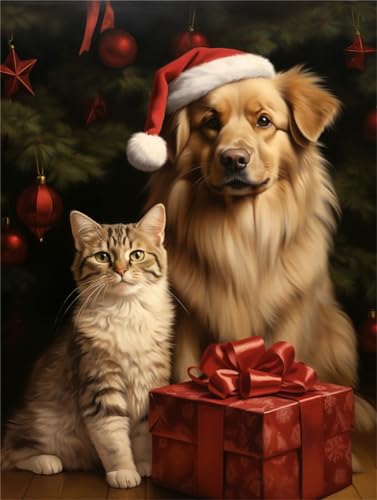 Kit broderie de perles COKYIS toile premium animaux point de croix 40x50