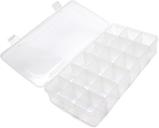 Component Storage Box 230x120x40mm Adjustable Divider Grids Removable Compartment PP Organizer for Jewelry Beads Earring Container Tool Fishing Hook Small Accessories 1Pcs
