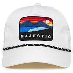 Majestic - White Cap (Black/White Rope)