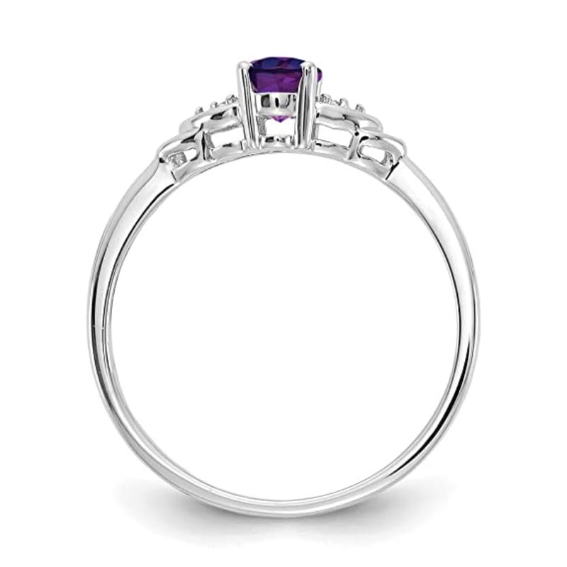 Bague améthyste ovale en argent 925 massif et pierre 0.9 ct