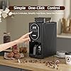 Coffee Maker with Grinder, Programmable Hot and Cold Coffee Maker with 22 oz Glass Carafe, Adjustable Fully Automatic grind and brew Coffee Machine with Timer, Black Americano Iced Coffee Machine #2