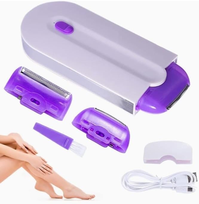 PANIYA ENTERPRISE Finishing Touch Hair Remover | Rechargeable Instant Painless Facial Body Hair Remover Trimmer Shaver for Men and Women | Hair Removal Tool For Women, Multicolour