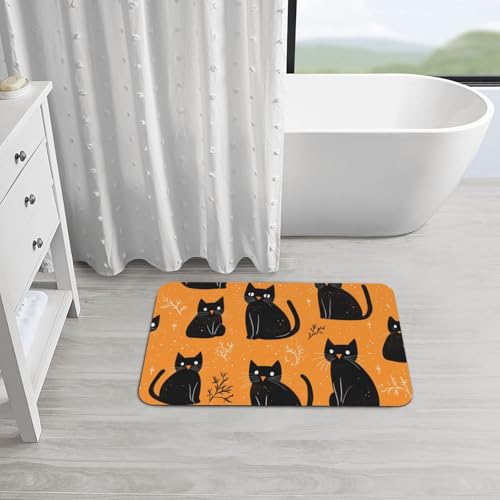 Tapis De Sol Antidérapant en Silicone Lavable Chat Sorcier - 6