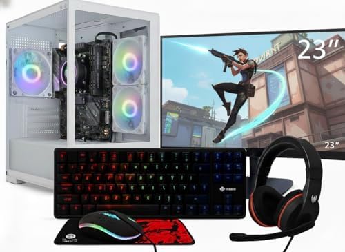 Pc Gamer Completo Ryzen 5 5600 GT, 16 GB DDR4, Ssd 480 GB + Monit...