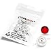 Chanzon 10 pcs High Power Led Chip on Board 1W Red (300mA-350mA/DC 2V-2.4V/1 Watt) Super Bright Intensity SMD COB Light Emitter Components Diode 1 W Bulb Lamp Beads DIY Lighting