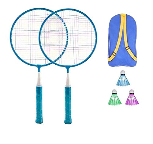 MSB SPORTS 2 Pcs Set Badminton Racket for Kids - Baby Badminton Aluminium Toy Set for Children with Multicolour Shuttlecocks and Backpack, Multicolor AZ75 (B0B3HTRDBS) Amazon Price History, Amazon Price Tracker
