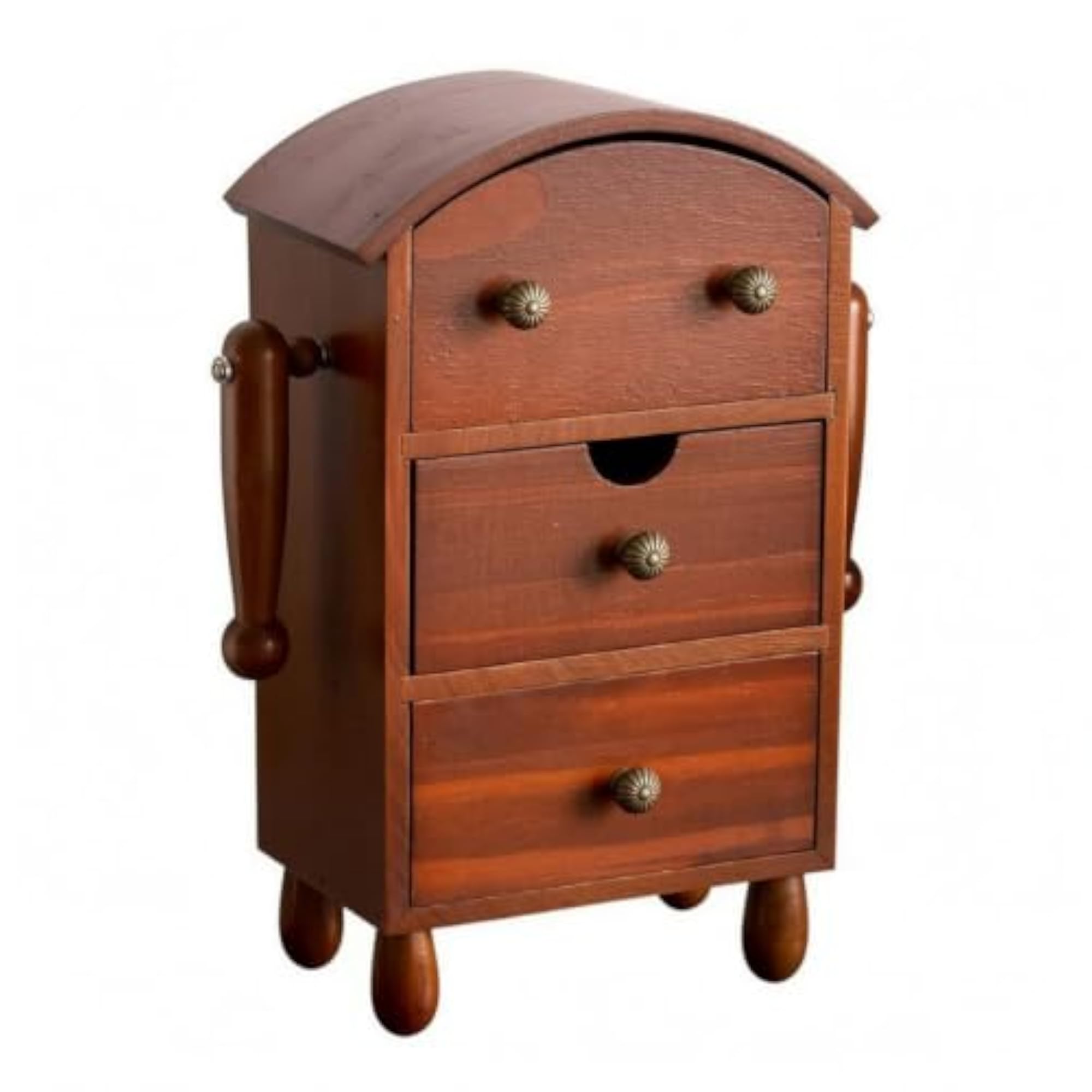 Compact Wood Storage Cabinet, Space-Saving Freestanding Drawer