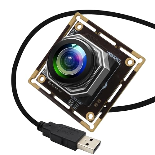 Image of USB Camera Module 5Megapixels 1944P 30fps Color Camera Module with 185Degree Autofocus Fisheye Lens Lightburn Webcam for Linux Mac OS Raspberry pi Widely Used in Industrial Security Monitoring