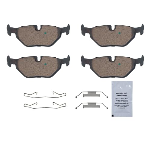 Image of HUSCH D763 Rear Ceramic Brake Pads Kit Fit For BMW 318i 1992-1998, For 318is 1997-1999, For 318ti 1995-1999, For 323Ci 2000, For 323i 1998-2000, For 323is 1998-1999, For 325Ci 2001-2006