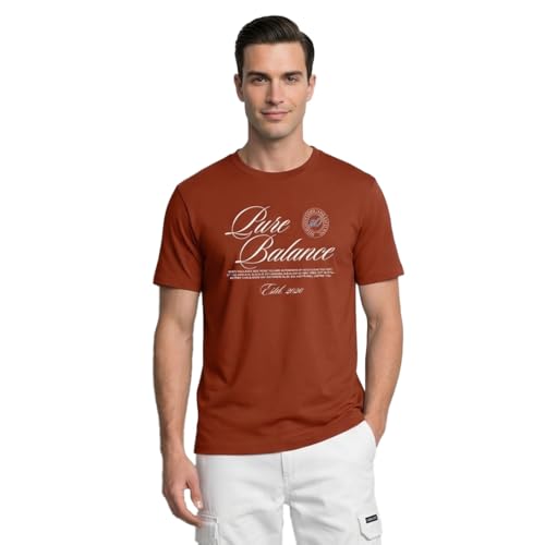 Image of Nobero 100% Cotton T Shirts for Men Stylish | Regular Fit | Graphic Printed T Shirts for Men 180 GSM Combed Cotton | Round Neck Half Sleeve
