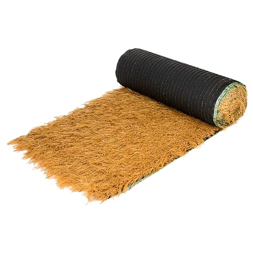 Synthetisches Stroh-Grasdach, mexikanisches Tiki-Bargras, Palapa Thatch Dachdeckung,künstliche Strohrolle, Gartendekoration, Zaun, Terrasse, kommerzielle Kunst, Basteln(Size:1.6x65.6ft(0.5x20m))