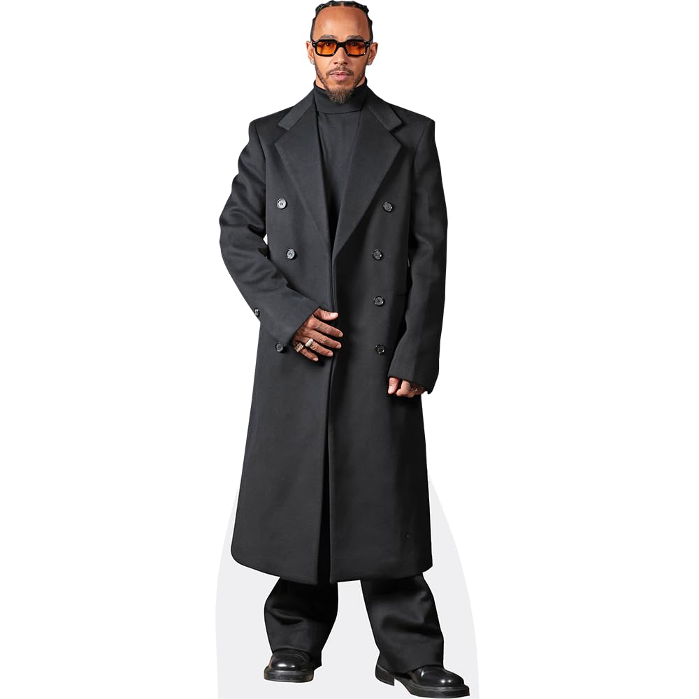 Lewis Hamilton (Black Coat) Life Size Cutout