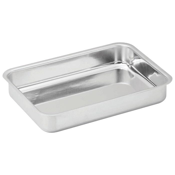 Assadeira Baixa Pequena Alumínio Retangular para Bolos e Tortas 20,5x29,5x3,7 cm