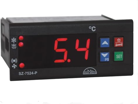 Digital Temperature Controller Measuring Range -50C to 50C for Temperature Monitoring, Chillers, Water Heating Boilers, Oven Control | Model Sub Zero SZ 7524-P