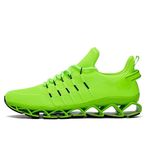 Image of Mens Running Shoes Mesh Breathable Trail Runners Fashion Sport Blade Walking Tennis Sneakers