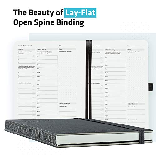 Timeboxing Journal By Action Day - All-In-One Layout Design (To-Do Lists,Timebox, Notes, Review) - Timeboxing Is A Powerful Technique To Improve Your Productivity & Your Life, Pocket, Open Spine, 7X9 #TOP1