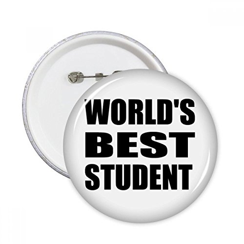Cadeau enseignant badge bouton World's Best Student Teacher décoration vêtement lot de 5 L