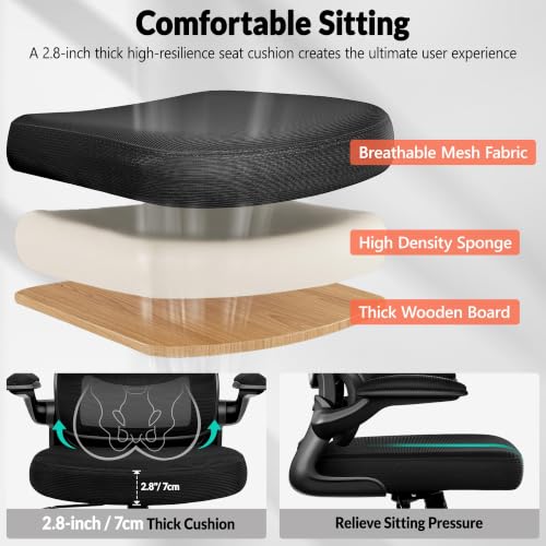 Image of Ergonomic Mesh Office Chair, Breathable Mesh Computer Desk Chair