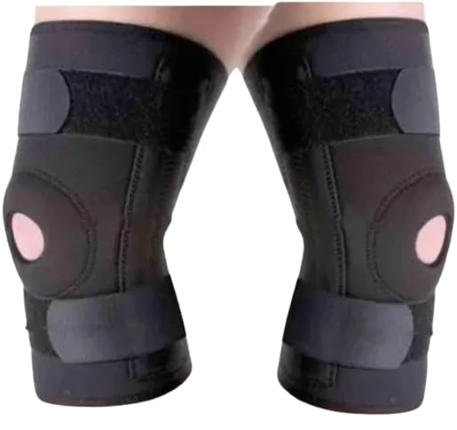 LOFSTAR Knee cap Compression Support for Gym Running Cycling Sports Jogging Pain Relief Knee Support (Black)-image-39
