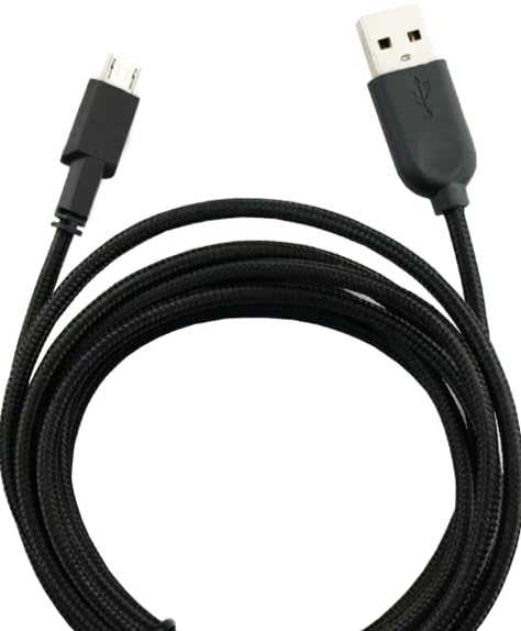 DUSTEWQ Ersatz Micro-USB-Ladekabel kompatibel mit Alienware kabelgebundener/drahtloser Gaming-Maus 610M, 310M, AW610M-Maus (6,6 Füß
