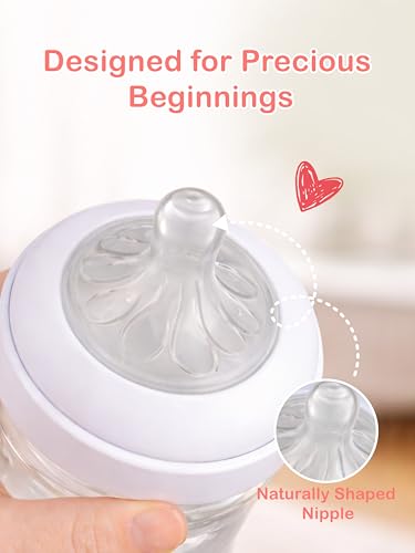 Image of Kidbea Natural Baby Feeding Bottle 150 ML | Wide Neck, Soft Silicone Nipple, Ideal for Newborn & Infant