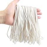 KJAHLAL Large Rubber Bands, 120 Pcs Big Rubber Bands, 7x1/8 Inches, White Rubber band, Giant Elastics for Office
