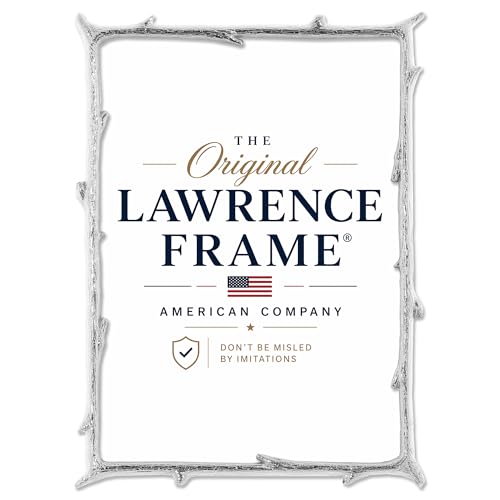 Image of Lawrence Frames 712657 5x7 Silver Metal Natural Branch Design Picture Frame