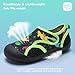WateLves Wide Toddler Water Shoes Kids Quick Dry Barefoot Shoes Girls Boys Aqua Athletic Sneakers for Beach Hiking Swim Kayak Sport Accessories, Camping Essentials (Dinosaurs, 30)