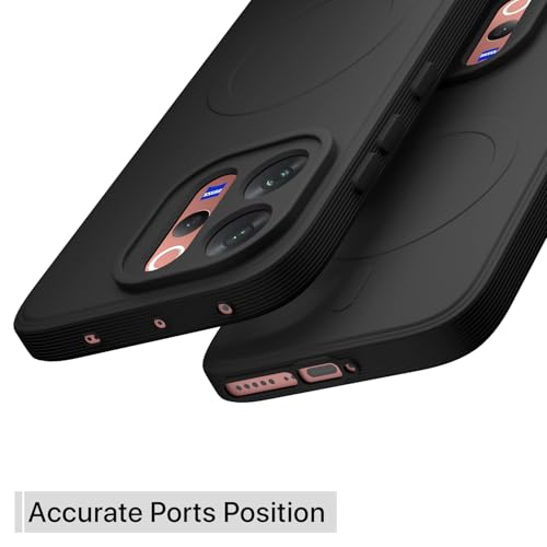 Image of Pikkme Back Cover for Vivo V70 5G Soft Matte Silicone Mag-Safe Design (Mag-Safe Not Support) Camera Protection | Slim Fit Bumper Cover (Black)