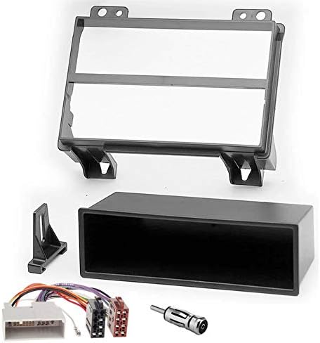 Sound-way Copri Autoradio Universale 1 DIN - Pannello Nero 63x187 Mm Con Clips - Foto 12