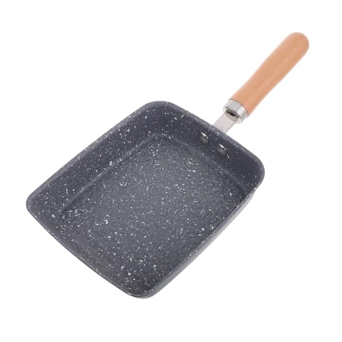 COLLBATH Sartén Cuadrada Antiadherente de Utensilio Multifuncional para Cocción Inducción y Gas de Martillado Limpieza