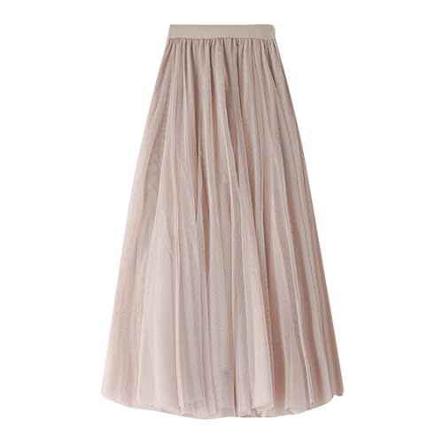 Falda de longitud media para mujer, para fiesta de baile, línea A, tutú rojo para carnaval, disfraz de adulto, verde, beige, 90