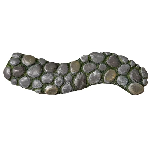 MUAMAX Fairy Garden Pathway, Miniature Stone Road, Green, Resin, Outdoor Statue, Home Decor, Fairy
