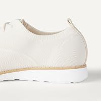 Amazon Essentials Women's Knit Oxford Dress Sneaker, White, 9 — image 7