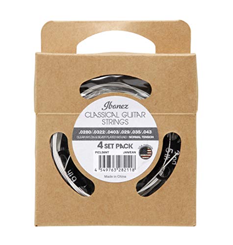 Ibanez PICLS6NT - Cuerdas para guitarra clásica (6 cuerdas, 4 unidades)