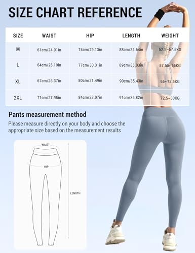 Image of Venzina High Waist Tummy Control Yoga Pants for Women - Super Soft Squat Proof Leggings with 4- Way Stretch for Gym, Running, Yoga & Daily Casual Wear