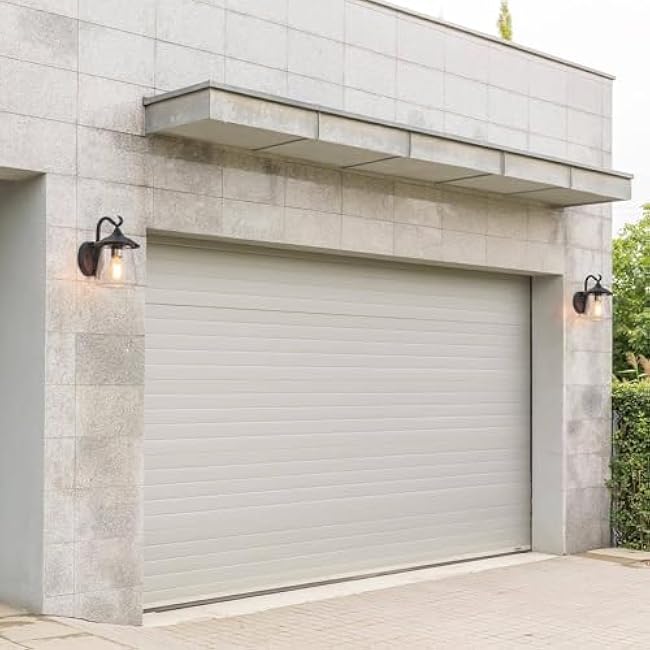 Black Outdoor Wall Lights, Modern Farmhouse Outdoor Light Fixtures Wall Mount with Mushroom Seeded Glass, Waterproof Exterior Outdoor Sconce Lighting Lights for House, Porch, Patio, Entrance, Garage