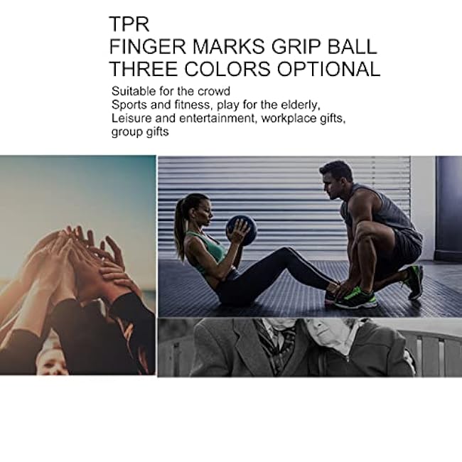 Finger Balls, Exerciser Grip Ball, Stress Balls, Hand Exercise Squeeze Ball Silicone Squeezer for Grip Strength(Grey)