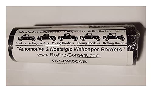 Checkered Flag Cars Wallpaper Border-4.5 Inch (Black Edge) #TOP3