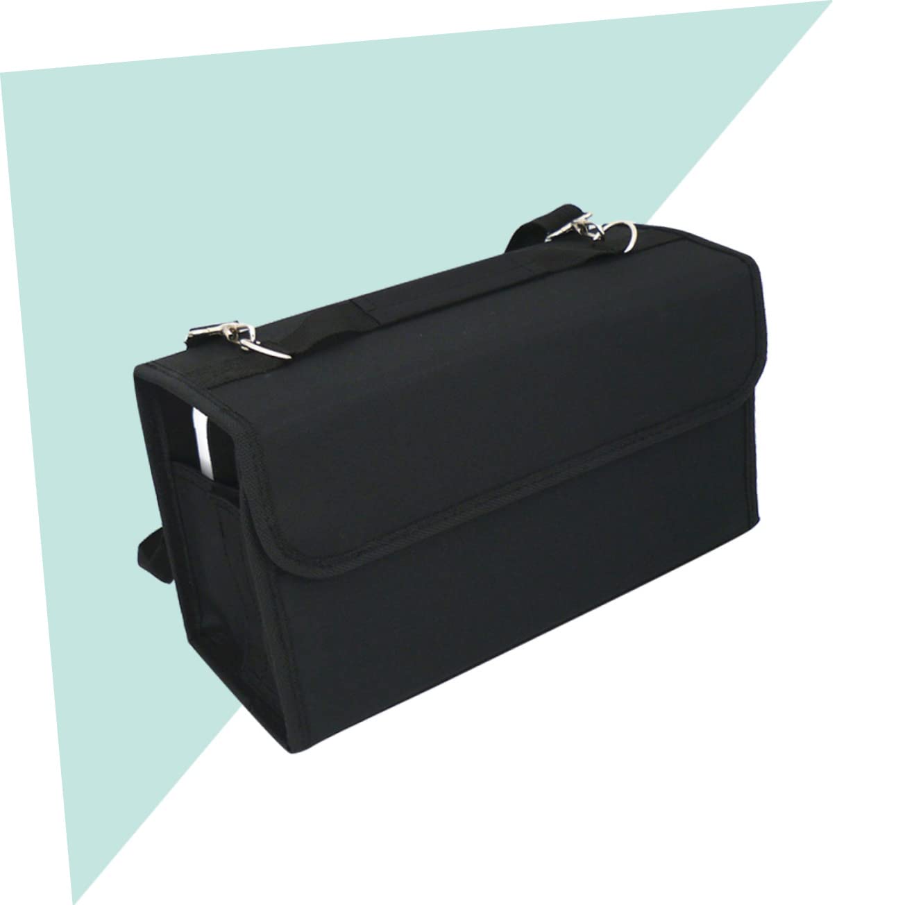 Lurrose Portapennarelli con Scomparti in Nylon Resistente Custodia Staccabile con Tracolla Borsa con Cerniera per Tavolo o Armadietto Adatta per Rossetti