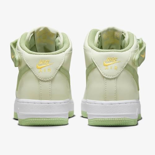 Nike Air Force 1 Mid LE Big Kids' Shoes (DH2933-002, Sea Glass/Melon Tint/White/Honeydew) Size 63