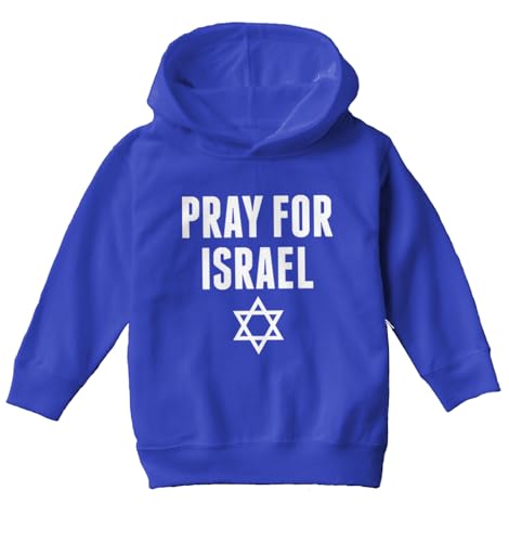 Tcombo Pray For Israel - Star of David Toddler/Youth Fleece Hoodie2
