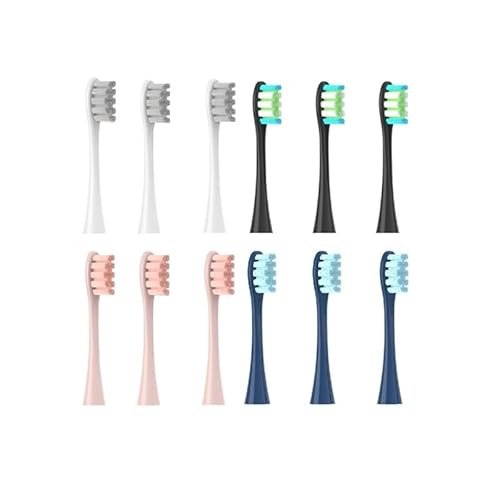 12��������p���u���V�w�b�h�BOclean X/X PRO/ Z1/ F1/ One/Air 2 /SE�\�j�b�N�\�t�g�d�����u���V�N���[�j���O�ɑΉ��B(All 12pcs)